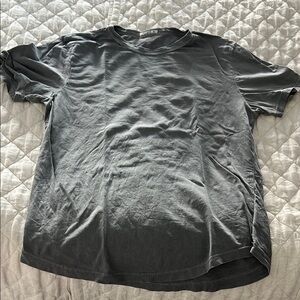 Men's M Buck Mason Curved Pima Gray T-Shirt